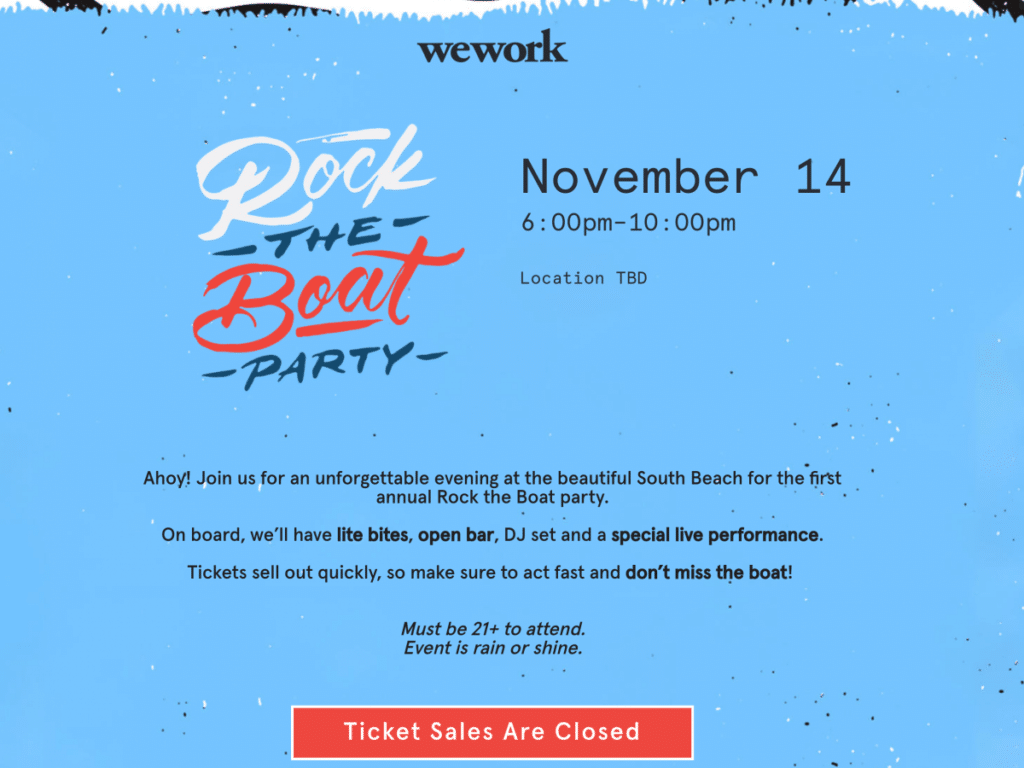 Rock the Boat WeWork