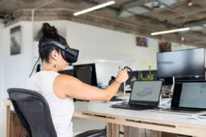 un team building à distance en VR est interactif