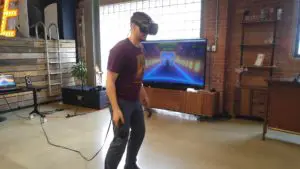 réalité virtuelle pendant un team building