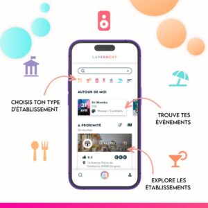 La Frenchy app
Soirées festives géolocalisées