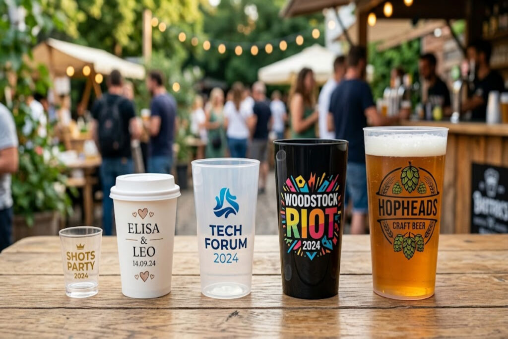 Le gobelet écologique personnalisé peut être créé en différents formats