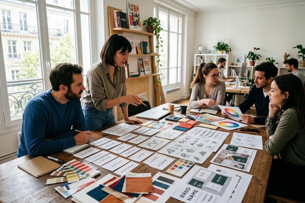 L'agence de branding assure la création graphique et le nom de l'entreprise