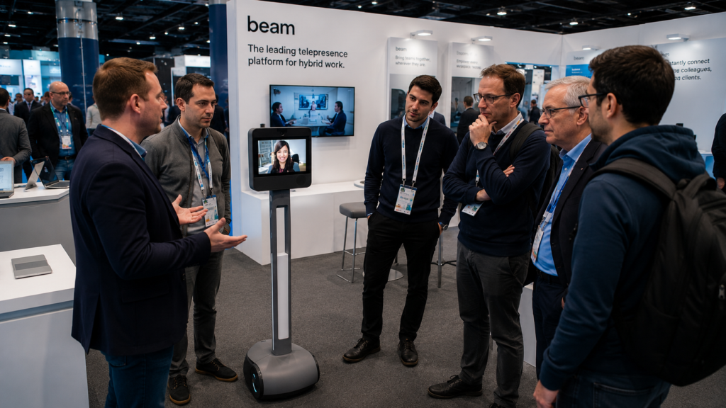 image illustrant un robot Beam sur un stand