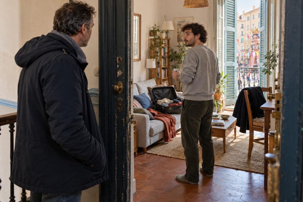 Une commissaire de justice constate l’occupation d’un appartement à Nice pour accompagner les démarches légales du propriétaire